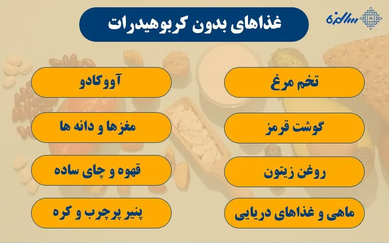 غذاهای بدون کربوهیدرات