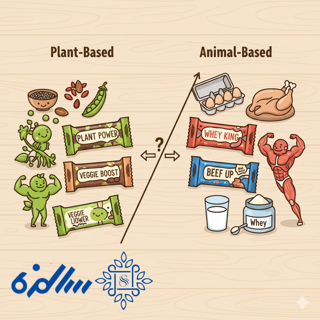 پروتئین بار گیاهی یا حیوانی