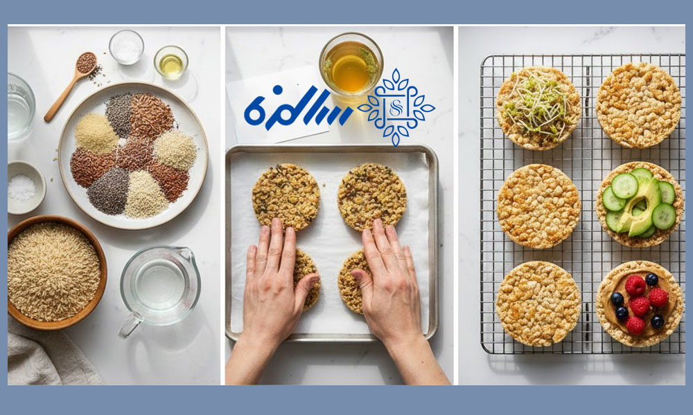 آموزش طرز تهیه رایس کیک رژیمی