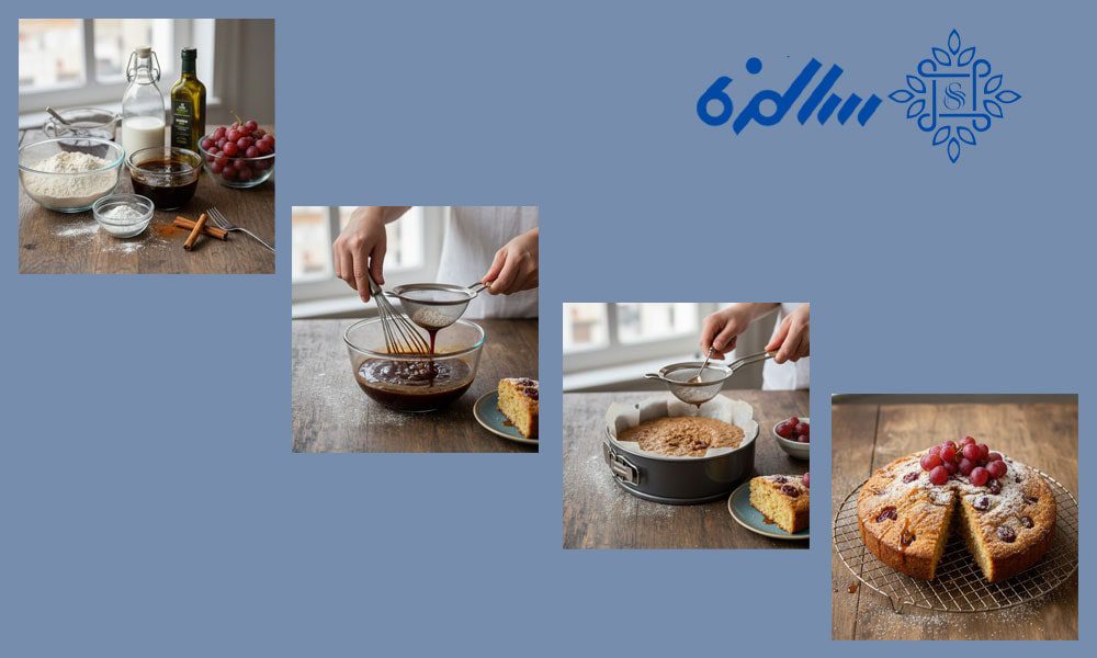 آموزش طرز تهیه کیک رژیمی با شیره انگور