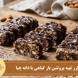 آموزش طرز تهیه پروتئین بار گیاهی با دانه چیا